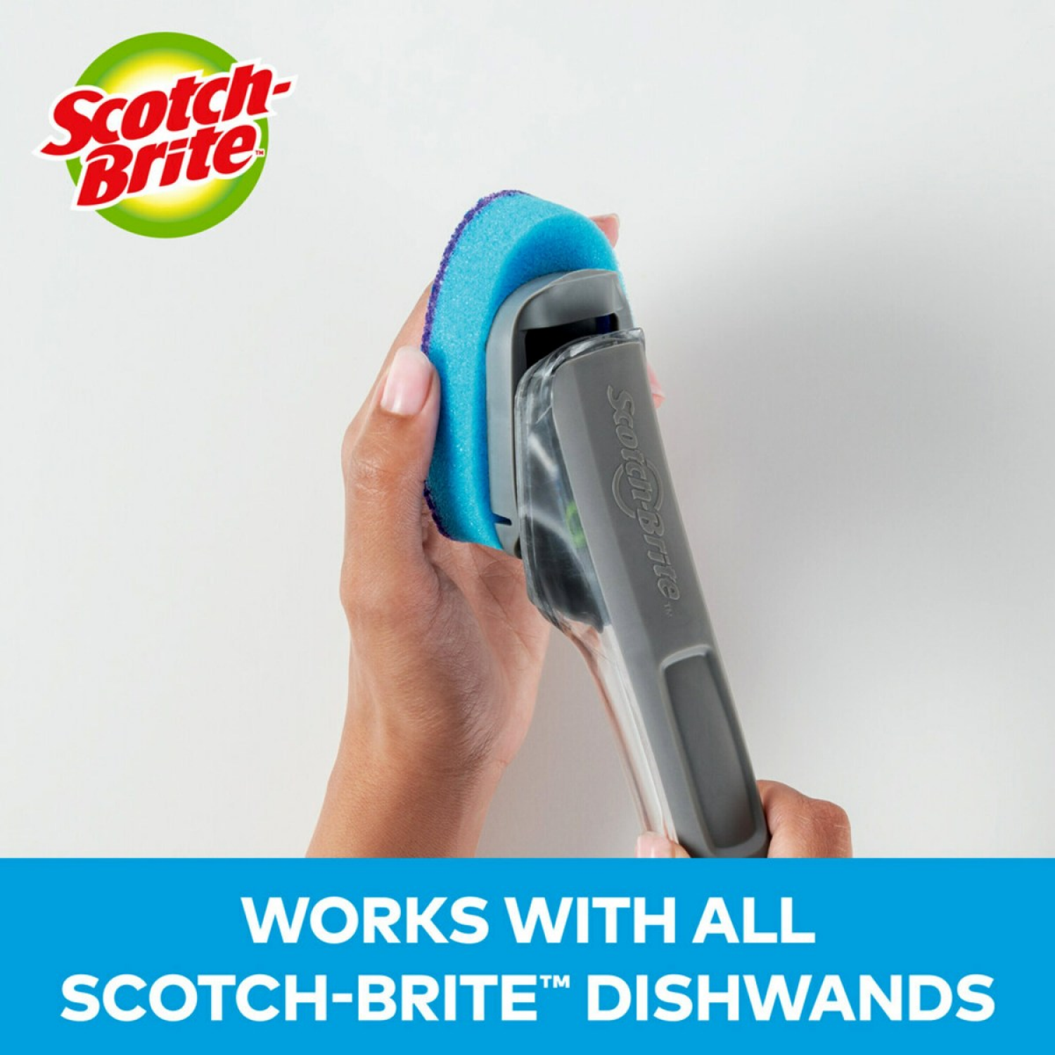 slide 5 of 7, Scotch-Brite Stay Fresh Non-Scratch Dishwand Refills 2 Each, 2 ct