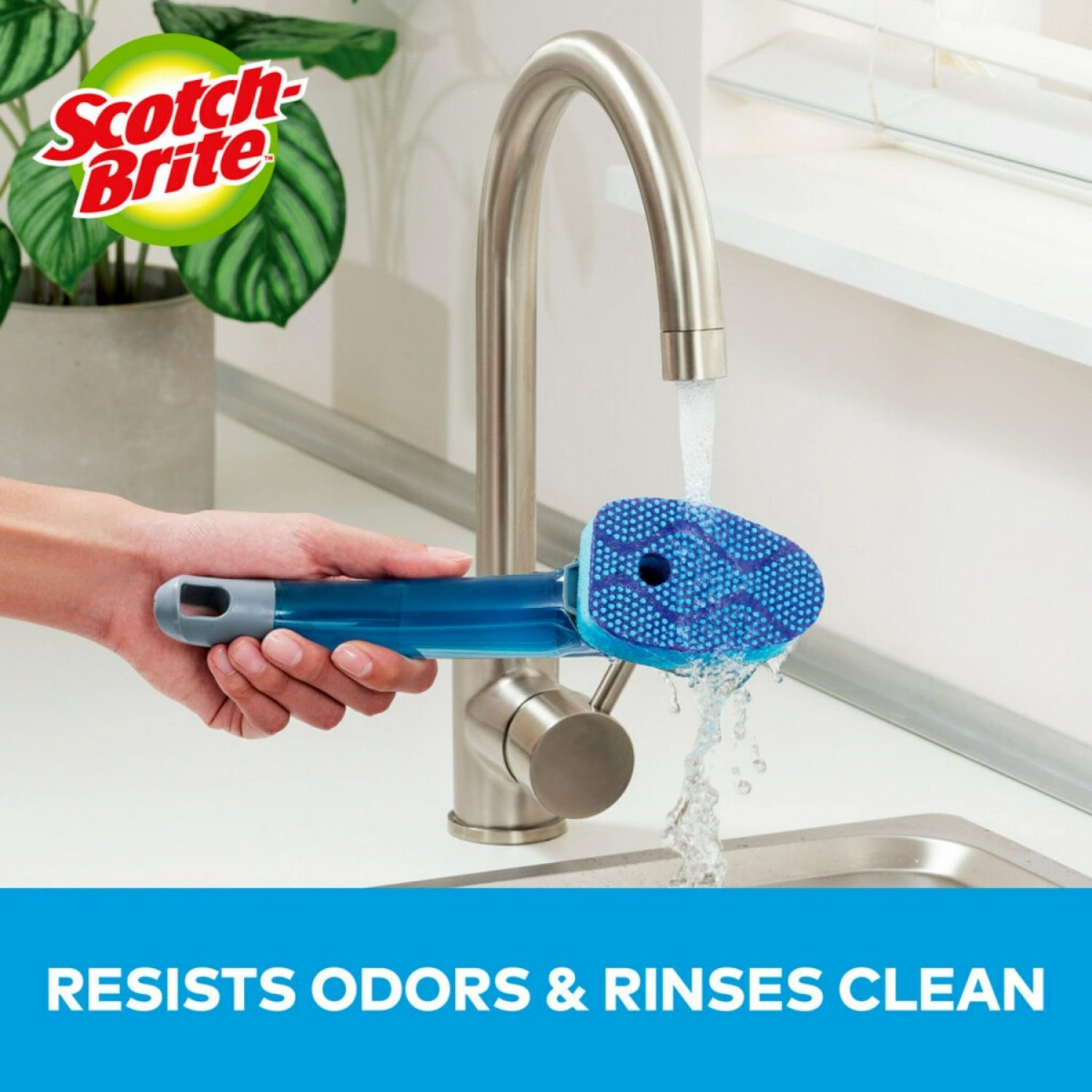 slide 7 of 7, Scotch-Brite Stay Fresh Non-Scratch Dishwand Refills 2 Each, 2 ct