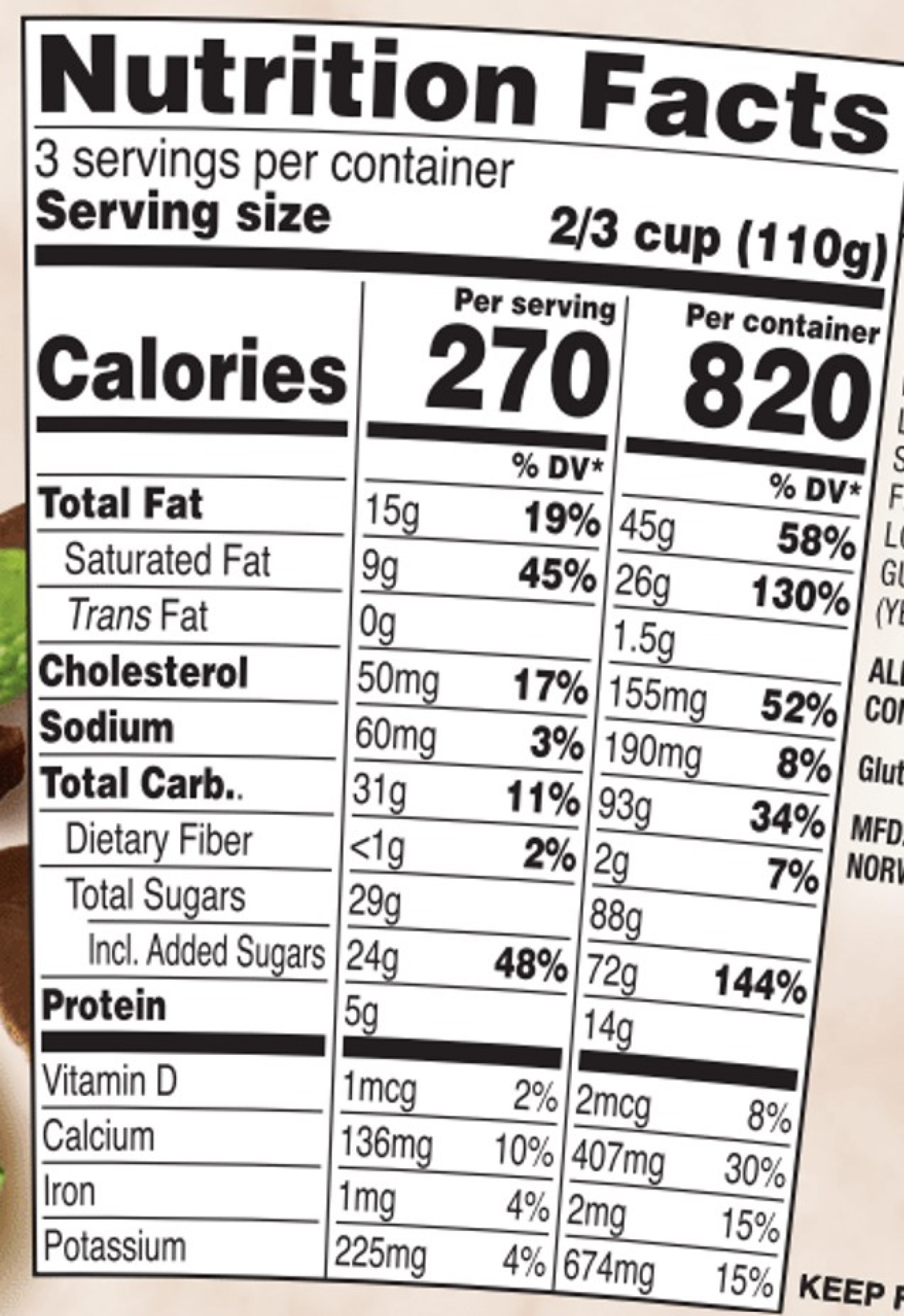slide 3 of 3, Homemade Mint Chocolate Chip Ice Cream, 16 oz