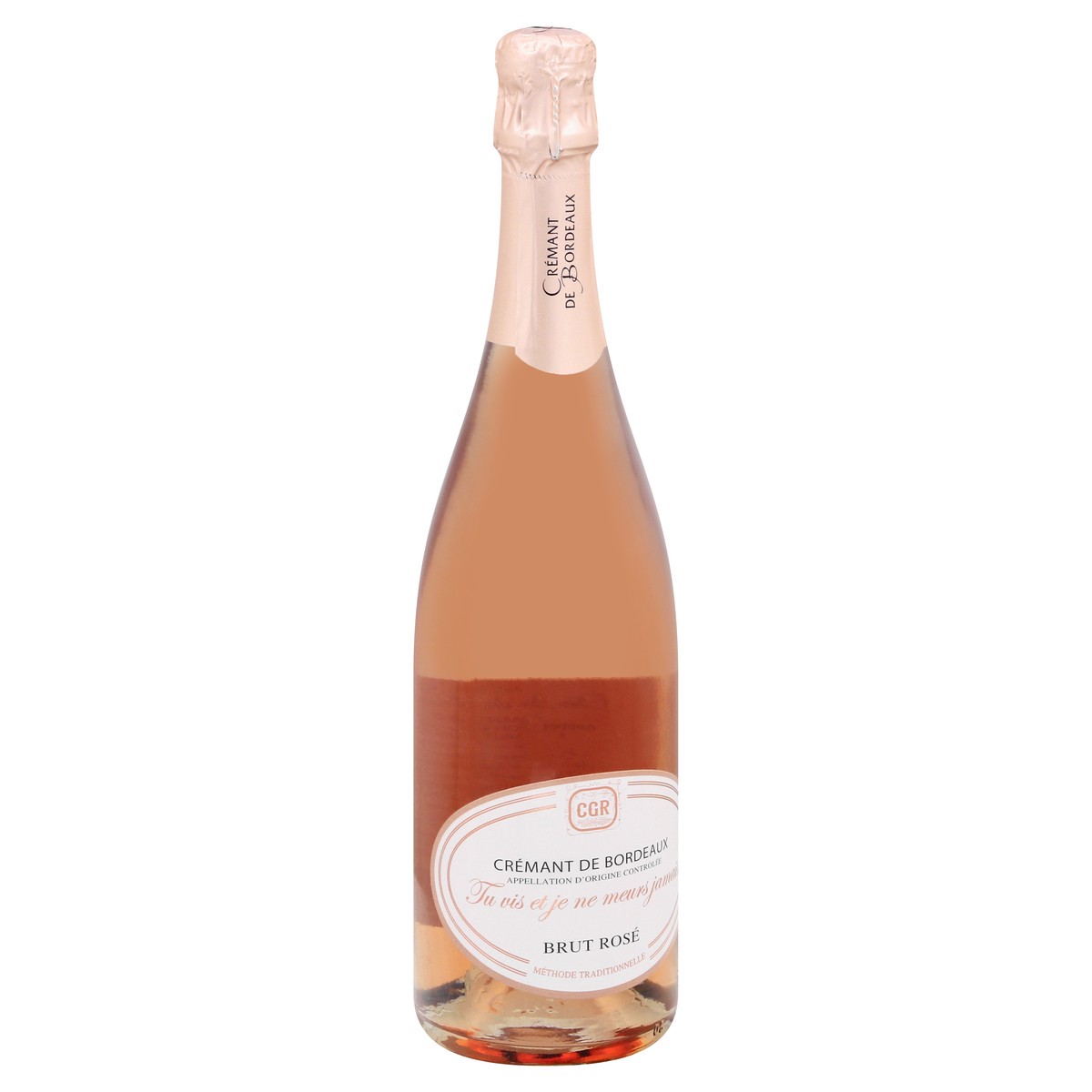 slide 9 of 9, Chevalier Du Grand Robert Cremant Brut Rose Wine, 750 ml