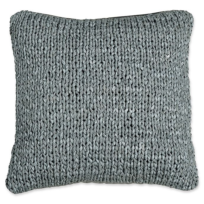 slide 1 of 1, DKNYpure Comfy Macram Square Throw Pillow - Grey, 1 ct