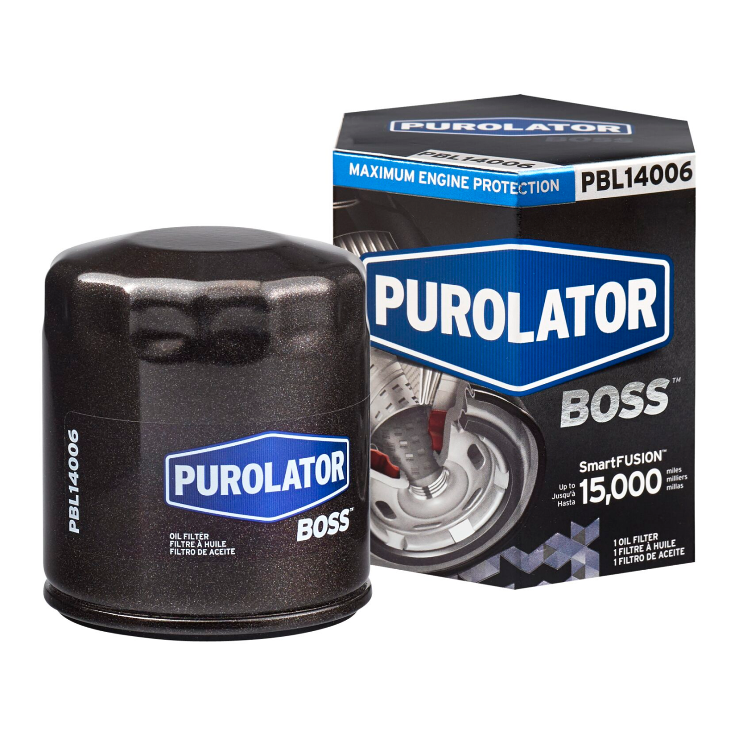 slide 1 of 2, Purolator PBL14006 PurolatorBOSS Maximum Engine Protection Oil Filter, 1 ct