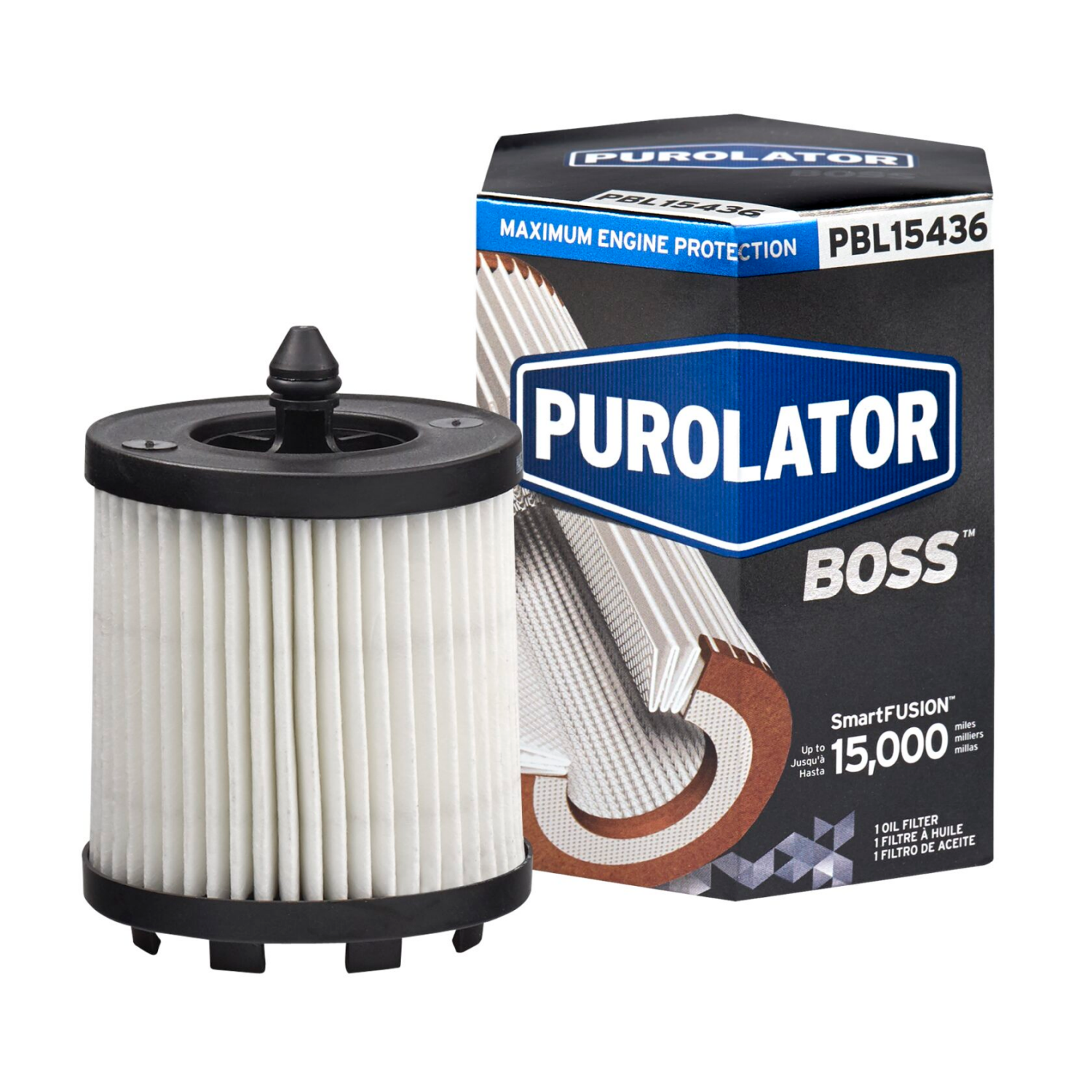 slide 1 of 2, Purolator PBL15436 PurolatorBOSS Maximum Engine Protection Oil Filter, 1 ct