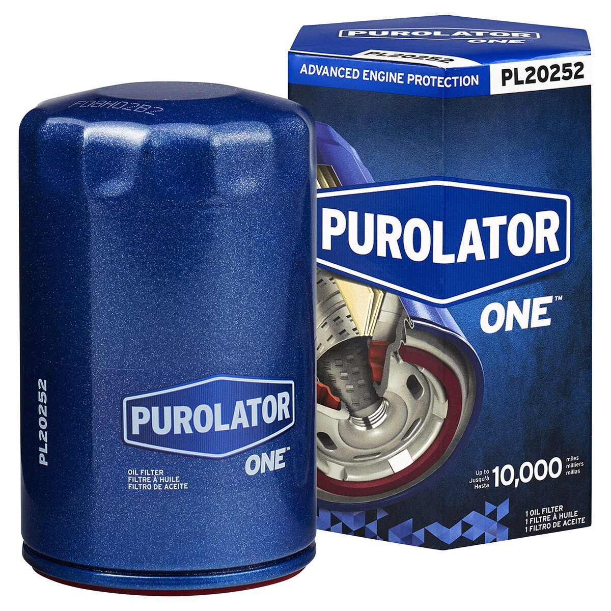 slide 1 of 1, Purolator PL20252 PurolatorONE Advanced Engine Protection Oil Filter, 1 ct
