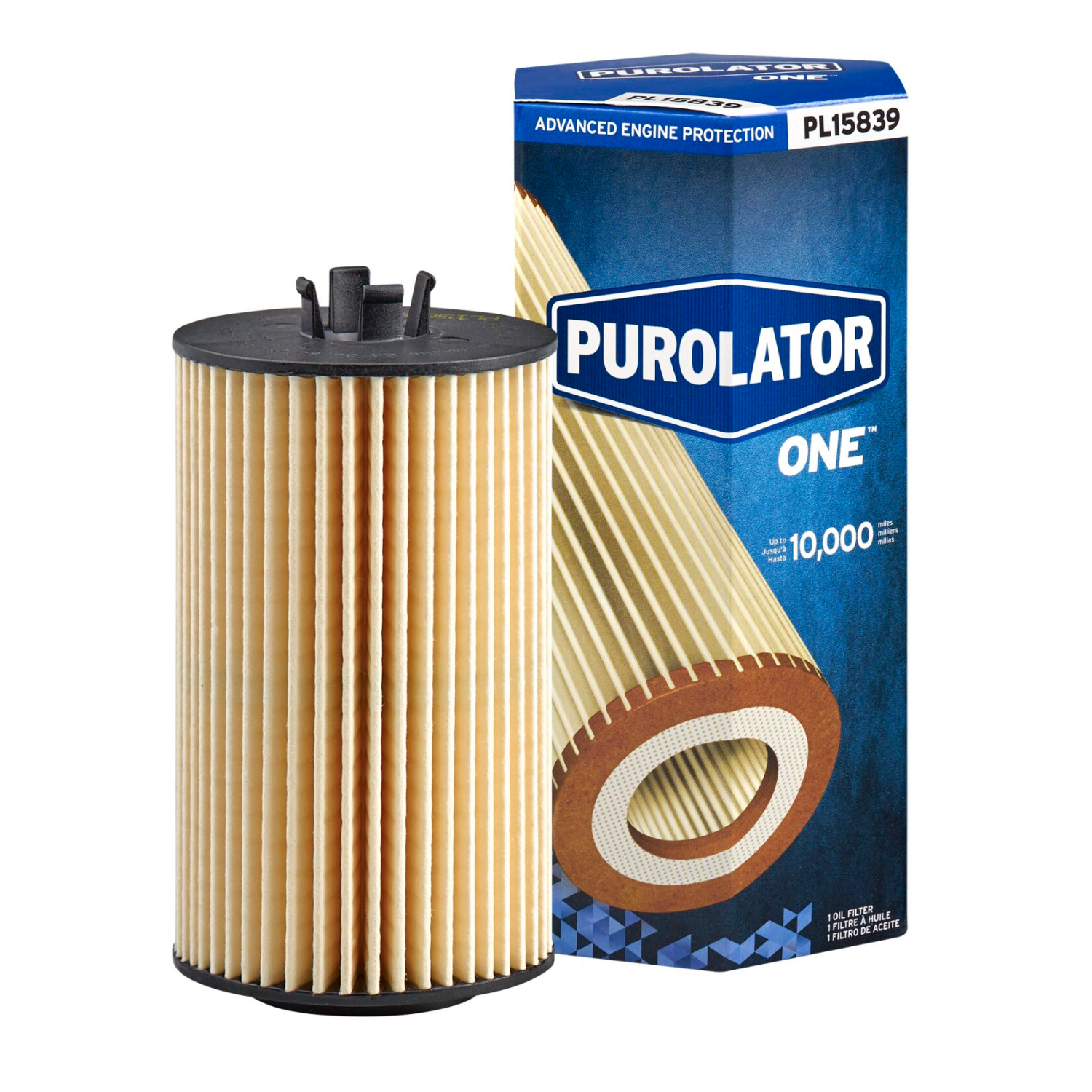slide 1 of 2, Purolator PL15839 PurolatorONE Advanced Engine Protection Oil Filter, 1 ct