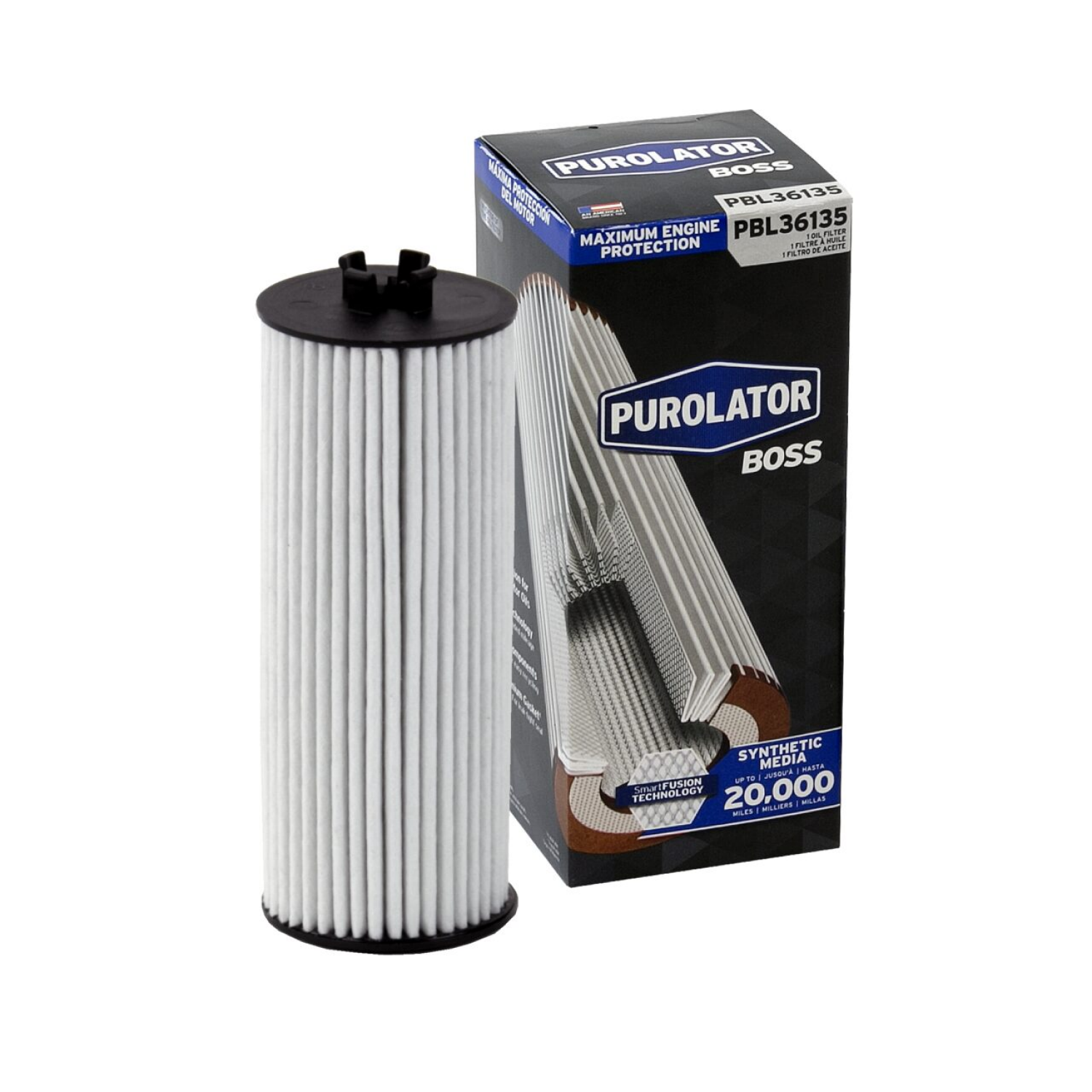 slide 1 of 3, Purolator PBL36135 PurolatorBOSS Maximum Engine Protection Oil Filter, 1 ct