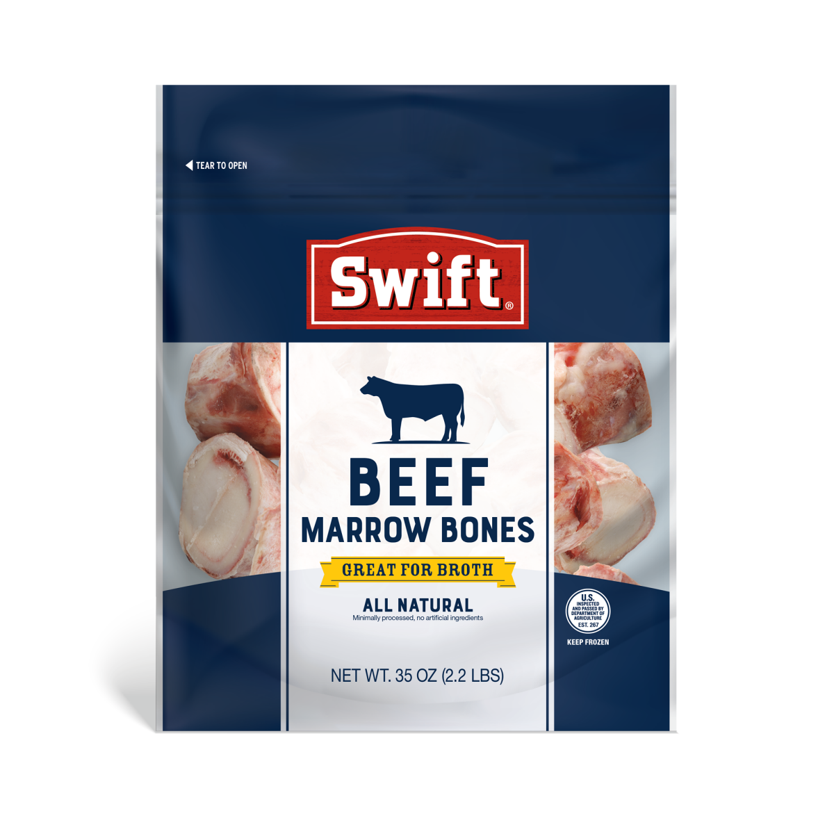 slide 1 of 6, Swift Beef Marrow Bones, 1 ct