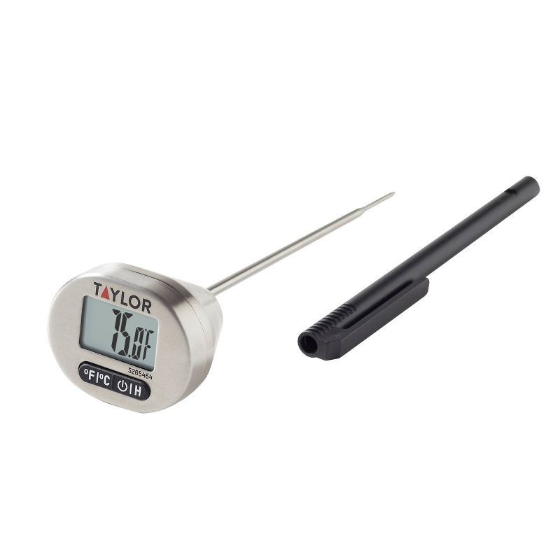 slide 1 of 1, Taylor Stainless Steel Instant Read Kitchen Thermometer, 1 ct