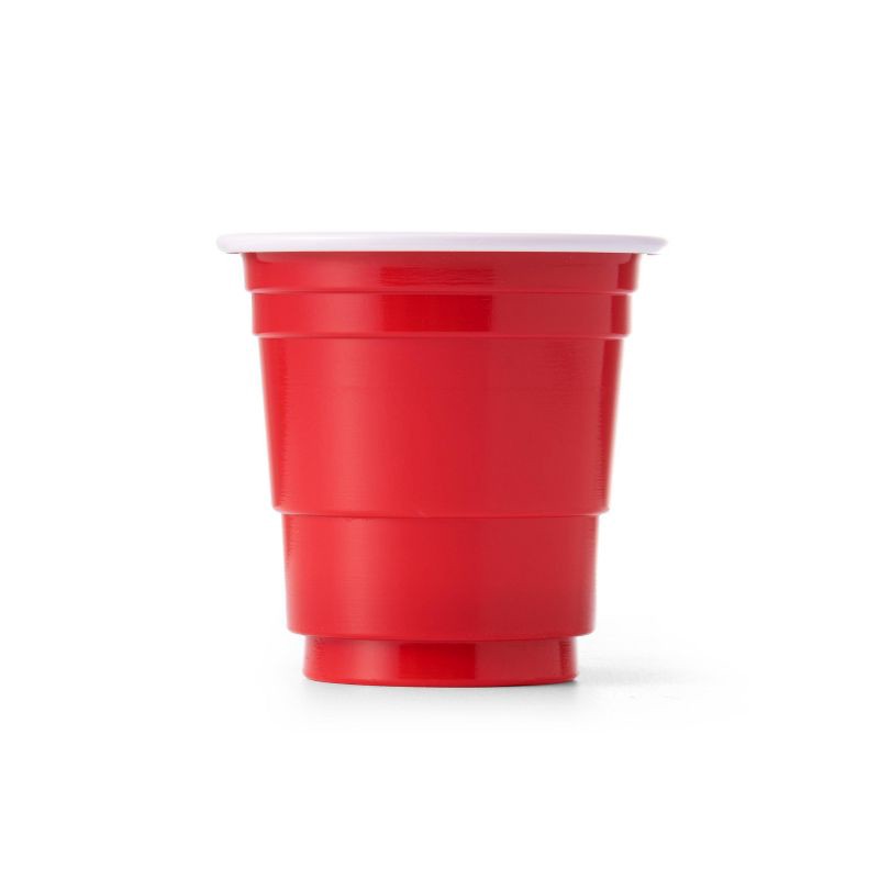 slide 3 of 7, Houdini 20pk Disposable Shot Glasses: Red Plastic Shot Cups, 2oz Capacity, 20 ct, 2 oz