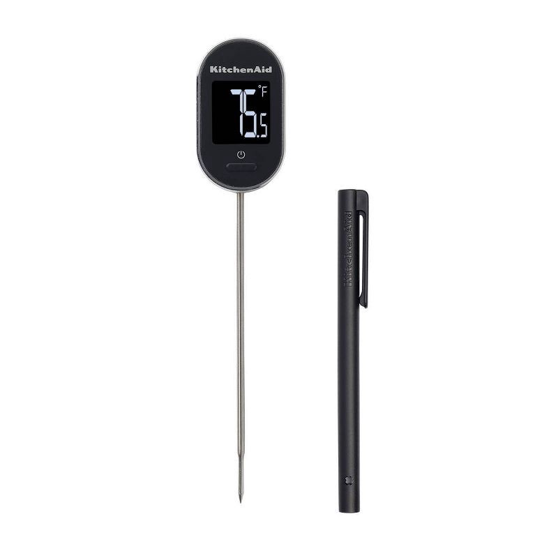 slide 1 of 7, KitchenAid Pivoting Display Digital Instant-Read Kitchen Thermometer, 1 ct