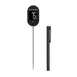 KitchenAid Pivoting Display Digital Instant-Read Kitchen Thermometer: Meat & Food Thermometer, Black, -4 to 482°F Range