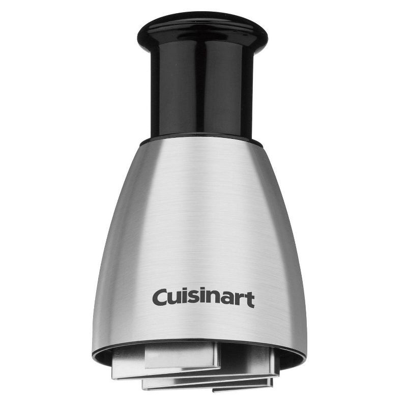 slide 5 of 8, Cuisinart Silver Push Chopper: Stainless Steel Manual Food & Vegetable Chopper, Dishwasher-Safe, 4-Piece Set, 1 ct