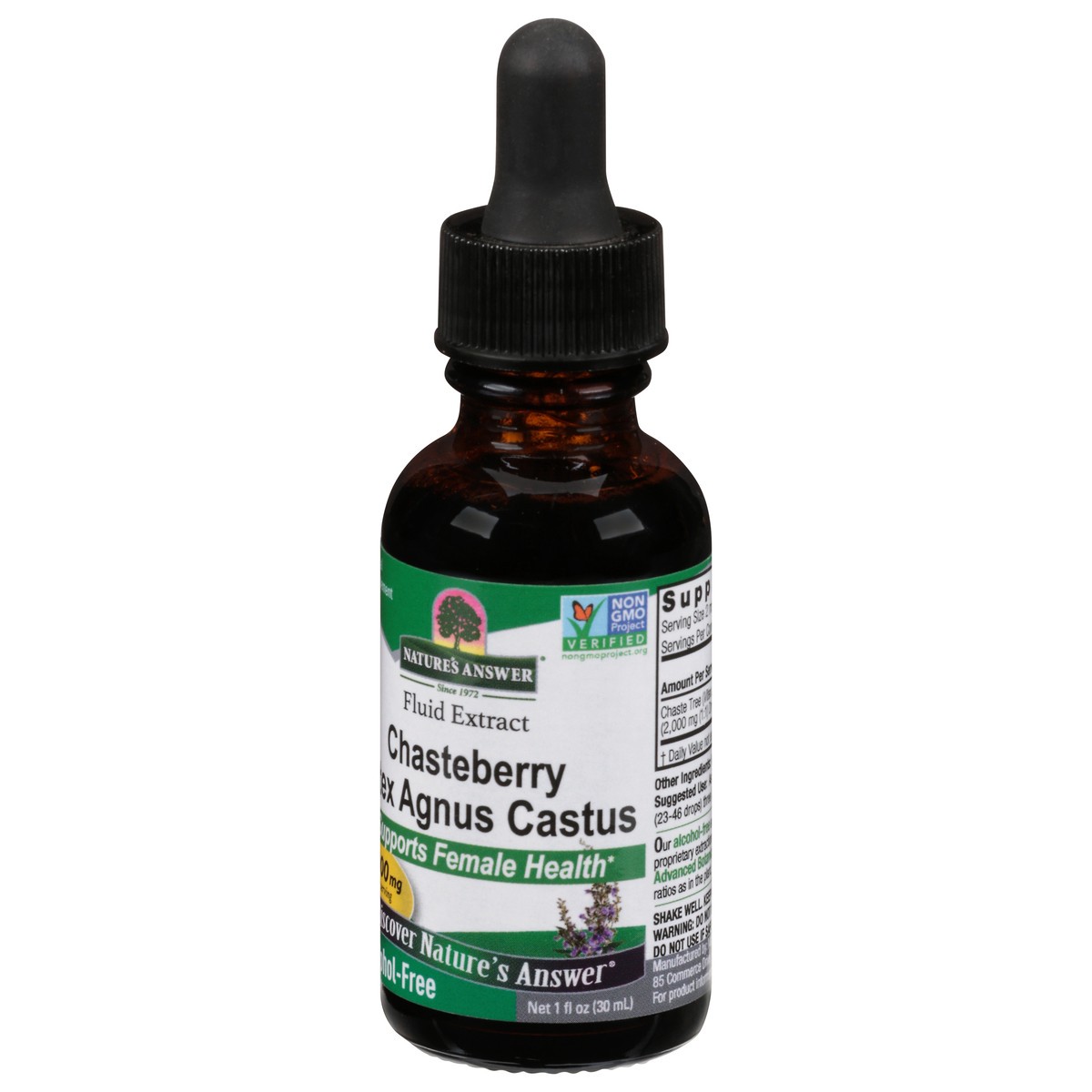 slide 9 of 12, Nature's Answer Fluid Extract Chasteberry Vitex Agnus Castus 1 fl oz, 1 fl oz