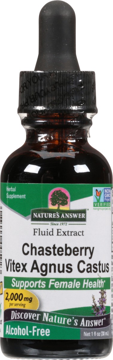 slide 2 of 12, Nature's Answer Fluid Extract Chasteberry Vitex Agnus Castus 1 fl oz, 1 fl oz