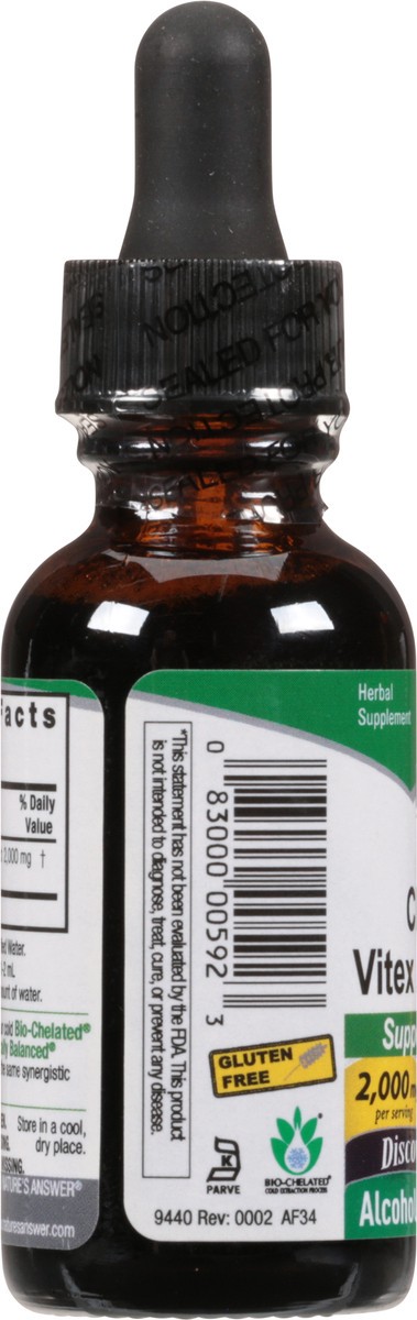 slide 6 of 12, Nature's Answer Fluid Extract Chasteberry Vitex Agnus Castus 1 fl oz, 1 fl oz