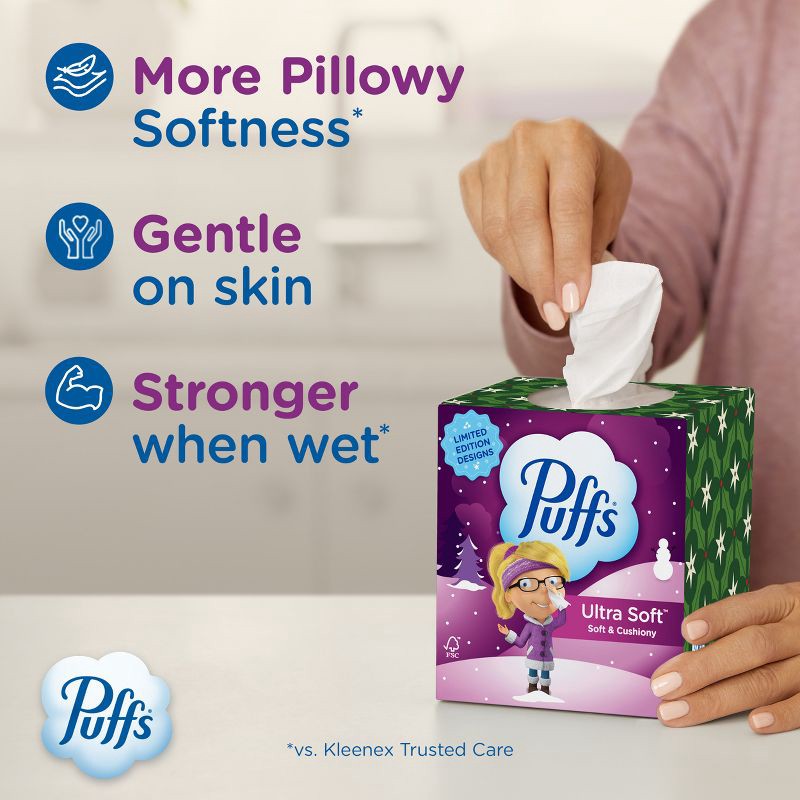 slide 2 of 16, Puffs Ultra Soft Facial Tissue - 4pk/288ct, 4 ct, 288 ct