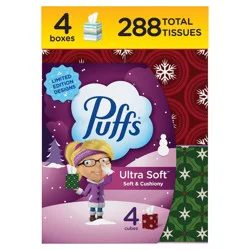 Puffs Ultra Soft Facial Tissue - 4pk/288ct