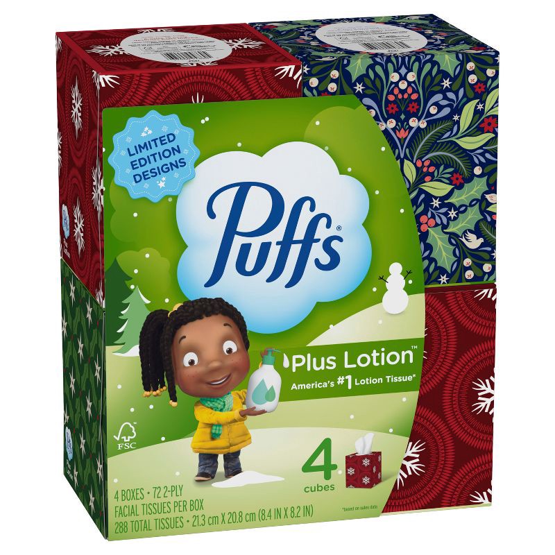 slide 16 of 16, Puffs Plus Lotion Facial Tissue - 4pk/288ct, 4 ct, 288 ct