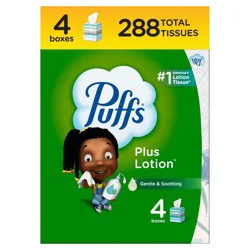 Puffs Plus Lotion Facial Tissue - 4pk/288ct