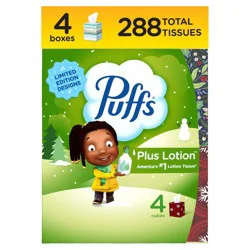 Puffs Plus Lotion Facial Tissue - 4pk/288ct