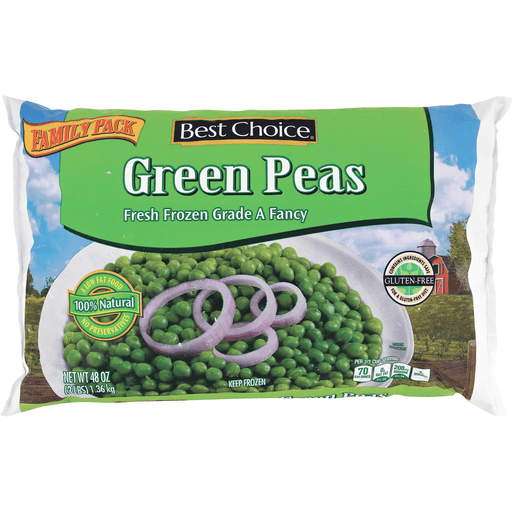 slide 1 of 1, Best Choice Green Peas Family Size, 48 oz