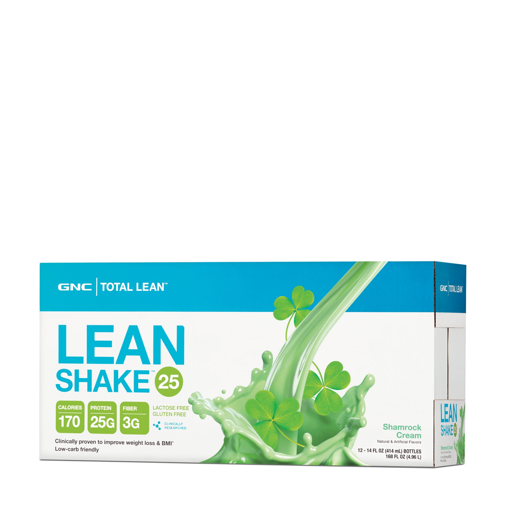 slide 1 of 1, GNC Total Lean Lean Shake- Shamrock Cream, 12 ct