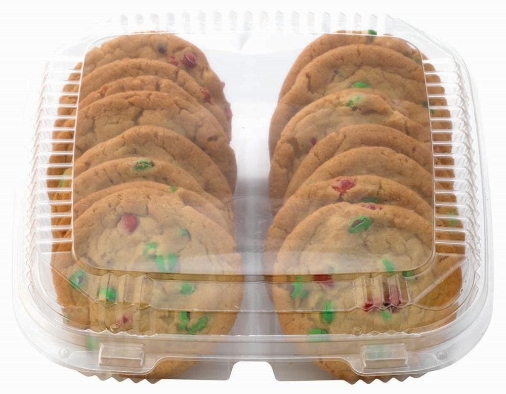 slide 1 of 1, Bakery Fresh Goodness Red & Green M&M Cookies, 16 ct