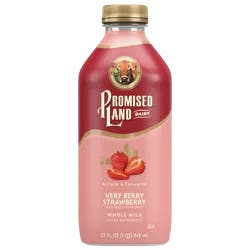 Promised Land Dairy Very Berry Strawberry Whole Milk 32 fl oz