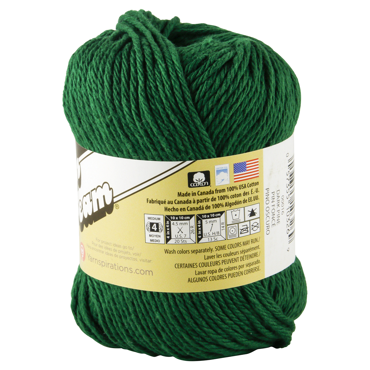 slide 2 of 2, Lily Sugar 'n Cream Yarn - Dark Pine, 1 ct