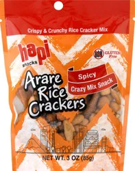 Hapi Snacks Arare Rice Crackers Spicy Crazy Mix Snack 3 oz