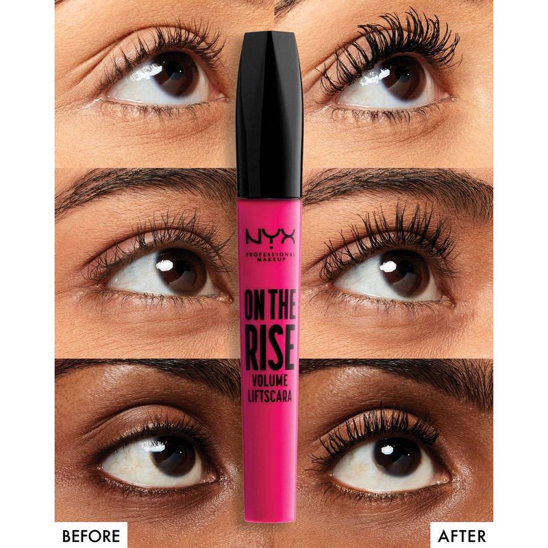 slide 5 of 5, NYX Professional Makeup On the Rise Volume Lift Mascara Black - 0.33 fl oz, 0.33 fl oz