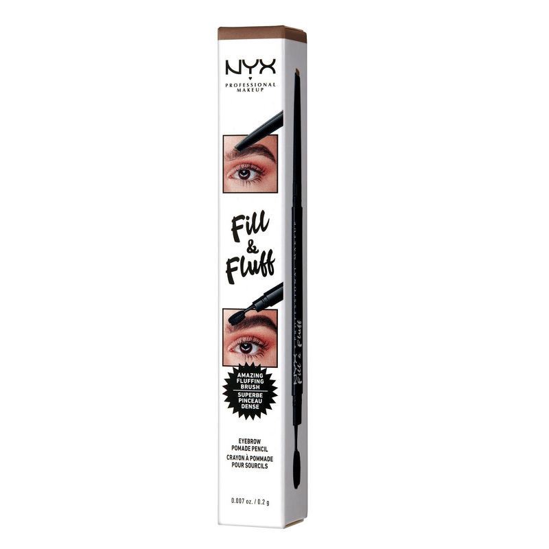 slide 5 of 8, NYX Professional Makeup Fill & Fluff Eyebrow Pomade Pencil Auburn - 0.007oz, 0.007 oz