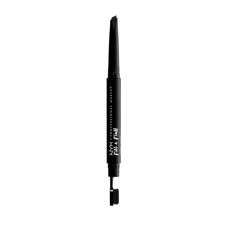 slide 1 of 7, NYX Professional Makeup Fill & Fluff Eyebrow Pomade Pencil Black - 0.007oz, 0.007 oz