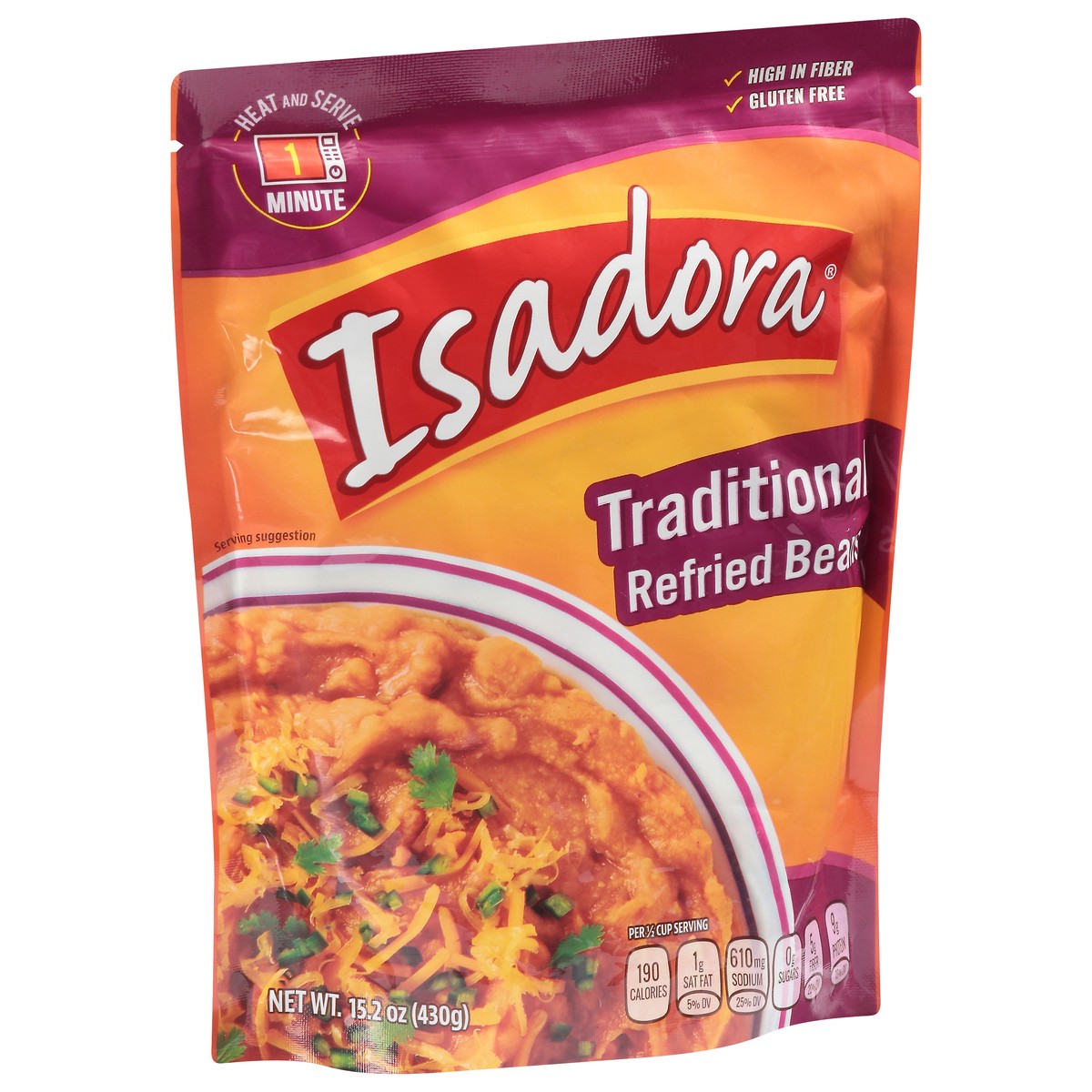 slide 4 of 9, Isadora Traditional Refried Beans 15.2 oz, 15.2 oz