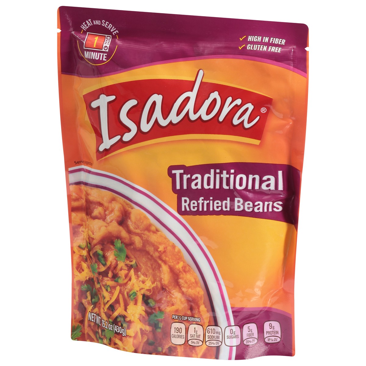 slide 6 of 9, Isadora Traditional Refried Beans 15.2 oz, 15.2 oz