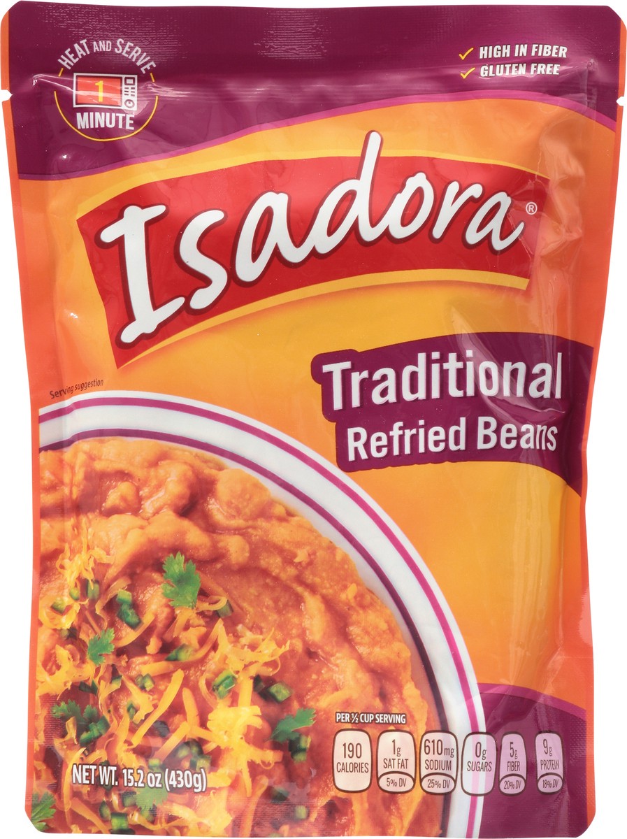 slide 2 of 9, Isadora Traditional Refried Beans 15.2 oz, 15.2 oz