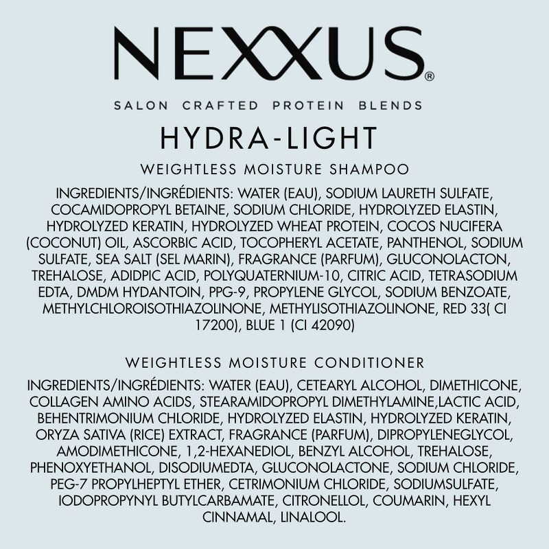 slide 6 of 6, Nexxus Hydralight Shampoo and Conditioner for Oily Hair with Wheat Protein and Deep Sea Minerals - 13.5 fl oz, 2 ct, 2 ct; 13.5 fl oz