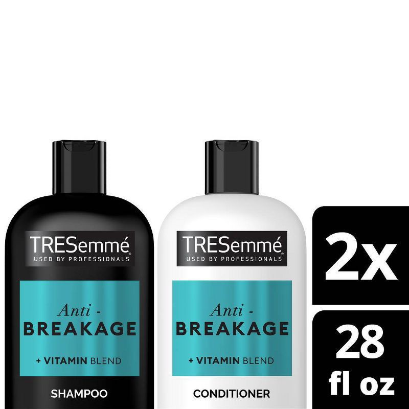 slide 1 of 9, Tresemme Anti-Breakage Shampoo & Conditioner for Brittle or Weak Hair - 56 fl oz/2pc, 56 fl oz, 2 ct