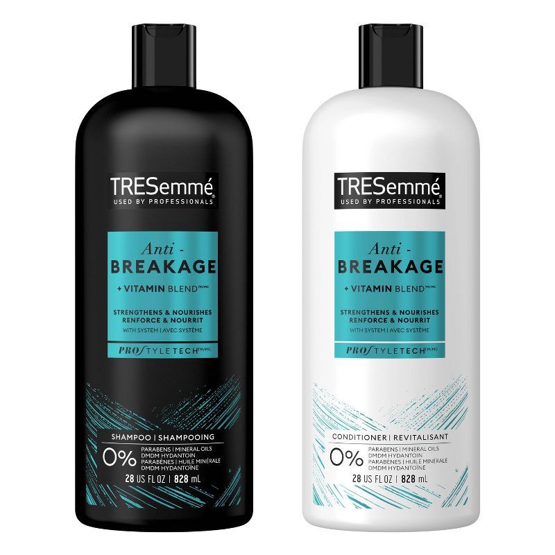 slide 1 of 9, Tresemme Anti-Breakage Shampoo & Conditioner for Brittle or Weak Hair - 56 fl oz/2pc, 56 fl oz, 2 ct