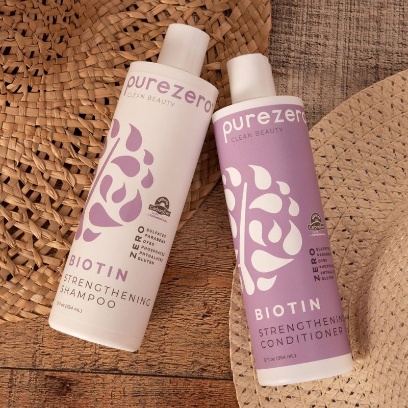 slide 4 of 4, Purezero Biotin Strengthening Shampoo - 12 fl oz, 12 fl oz