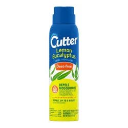 4oz Lemon Eucalyptus Insect Repellant Aerosol Spray - Cutter: DEET-Free, Protects Against Mosquitoes, Ready to Use
