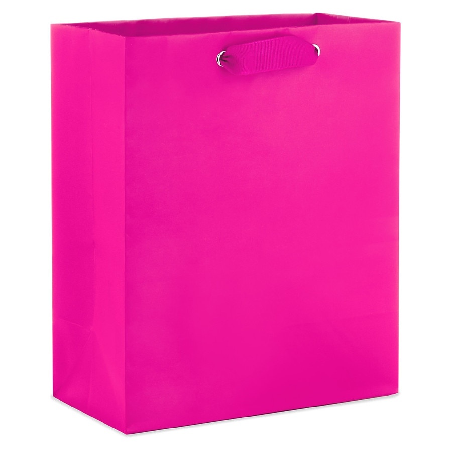 slide 1 of 1, Hallmark Hot Pink Medium Gift Bag, 1 ct