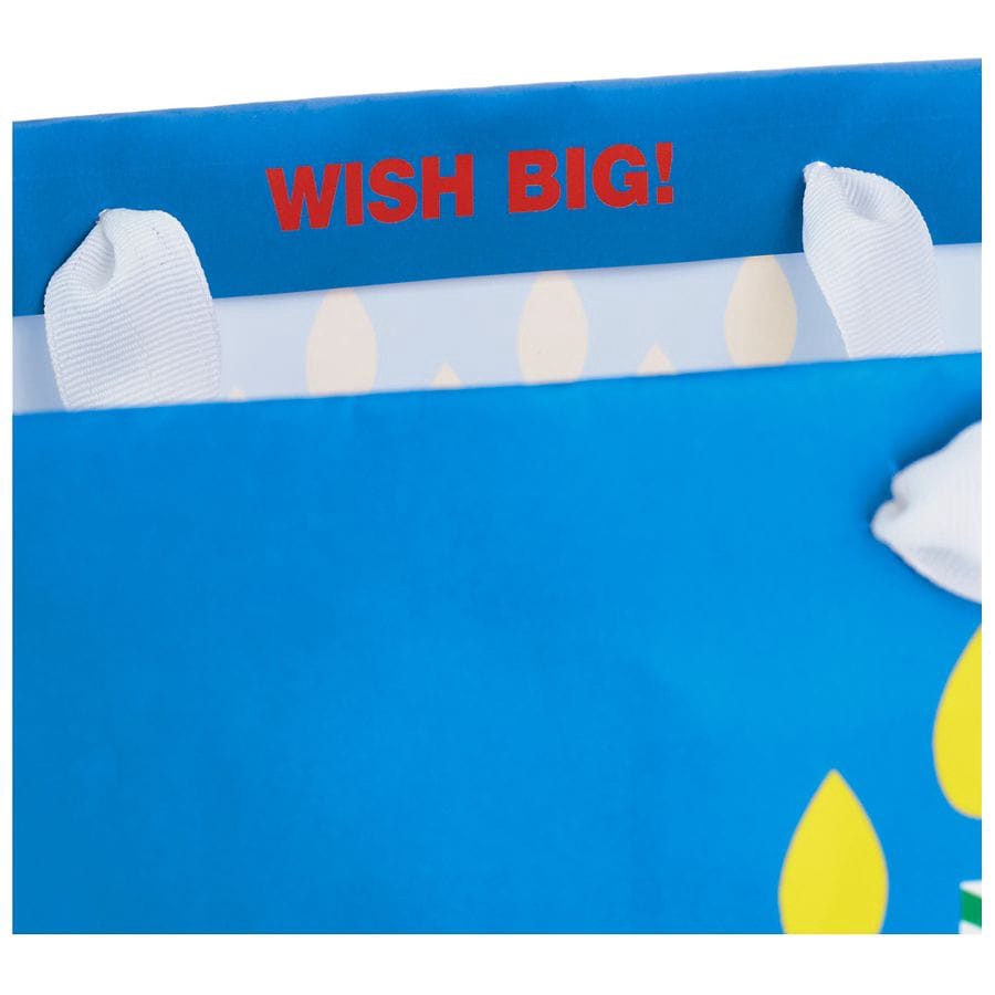 slide 3 of 3, Hallmark Jumbo Gift Bag, Happy Birthday Cake on Blue, 1 ct