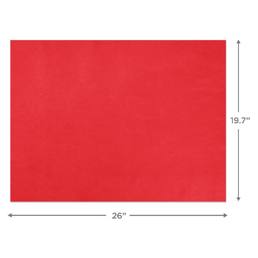 slide 5 of 5, Hallmark Tissue Paper, Solid Cherry Red, 8 Sheets, 8 ct
