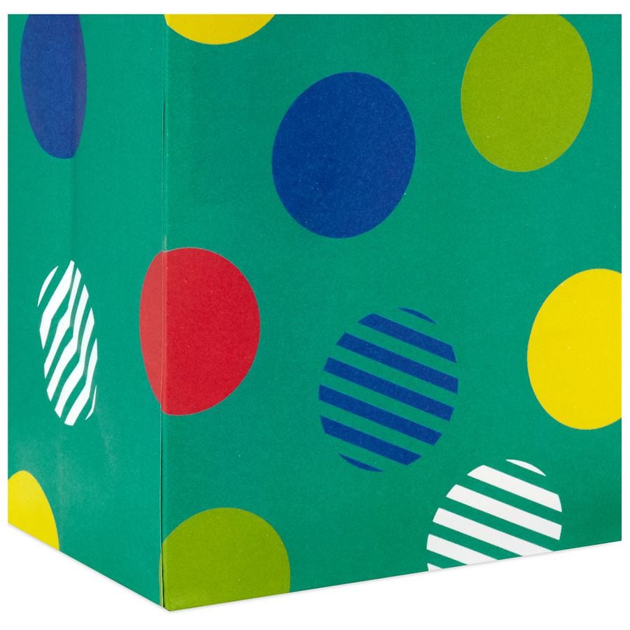 slide 2 of 4, Hallmark Gift Bag (Dots on Teal) for Birthdays, Graduations, Bridal Showers, 1 ct