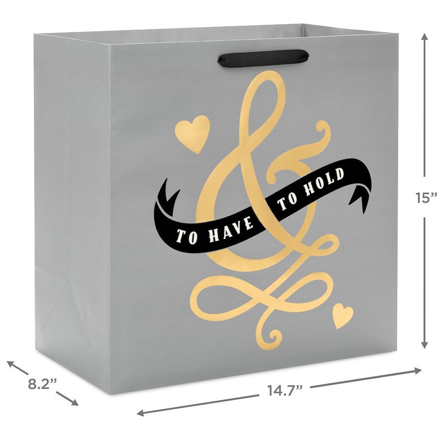 slide 2 of 5, Hallmark Wedding Gift Bag (To Have & To Hold), 1 ct