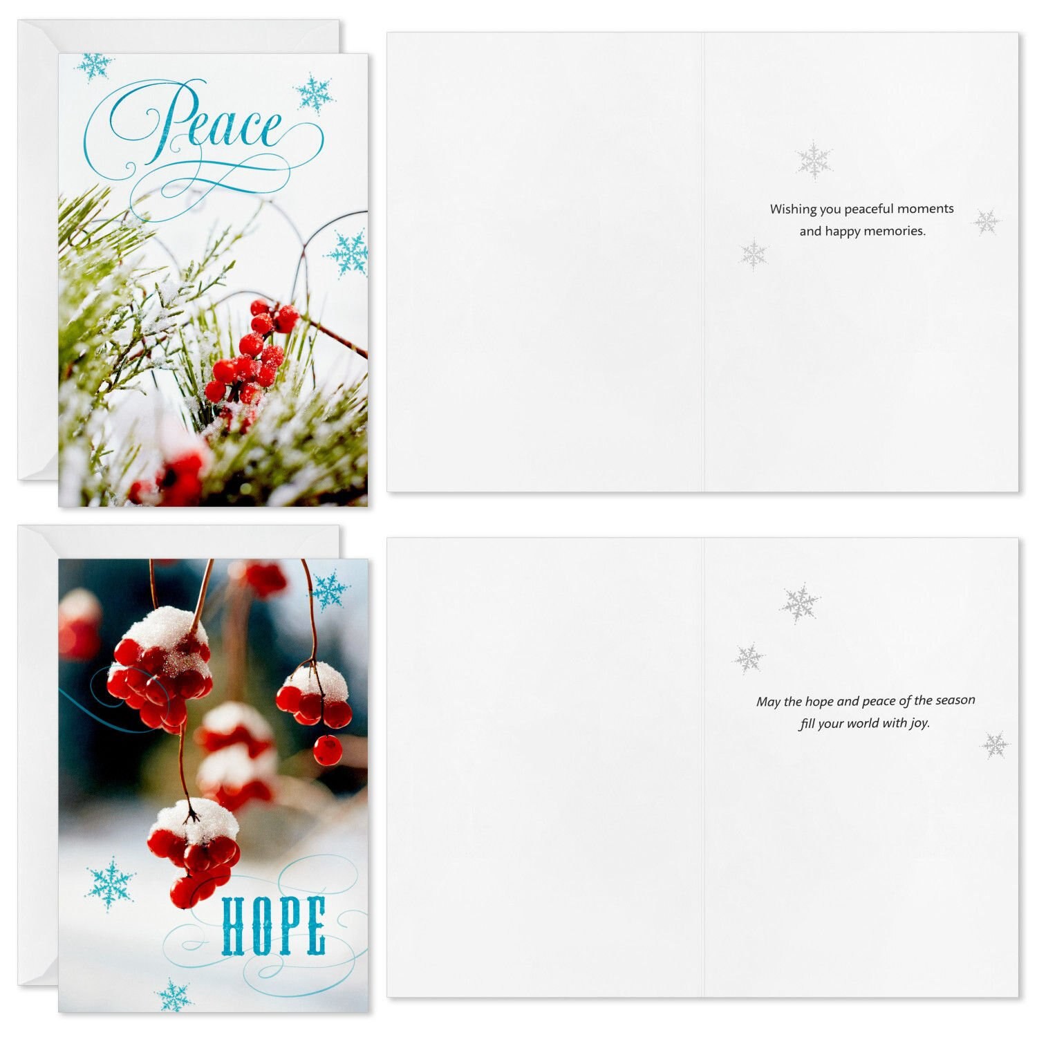 slide 4 of 4, Image Arts Snowy Nature Scenes Assorted Boxed Christmas Cards, 1 oz