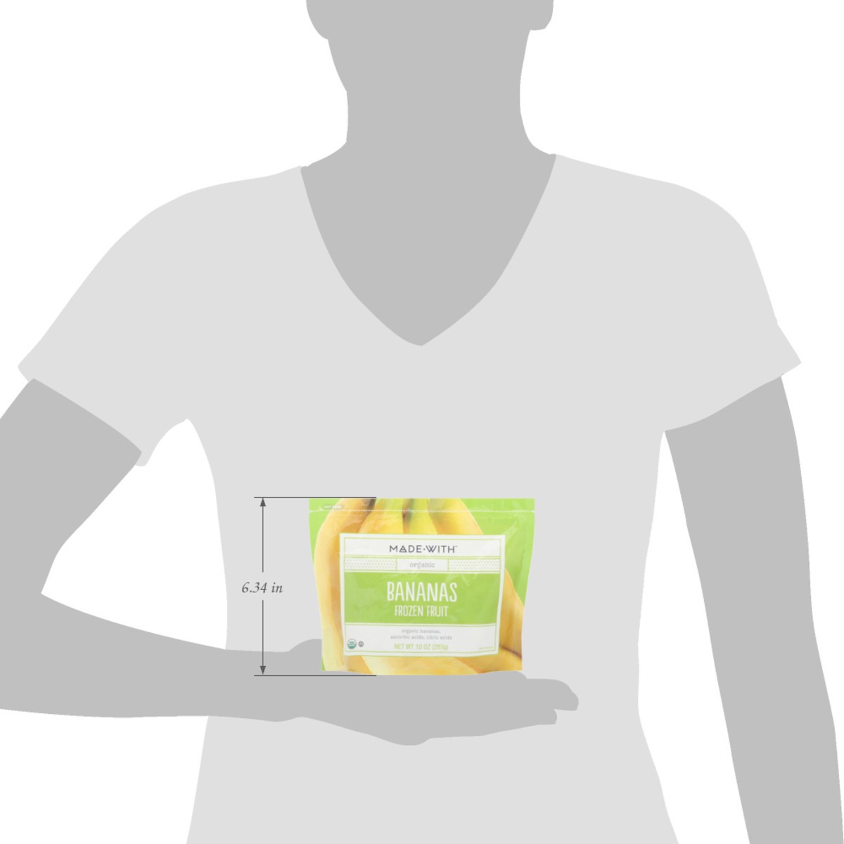 slide 7 of 14, Made With Organic Bananas Frozen Fruit 10 oz, 10 oz