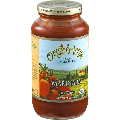 slide 3 of 8, Organicville Marinara Pasta Sauce, 24 oz