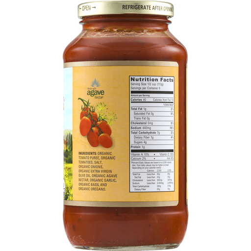 slide 6 of 8, Organicville Marinara Pasta Sauce, 24 oz